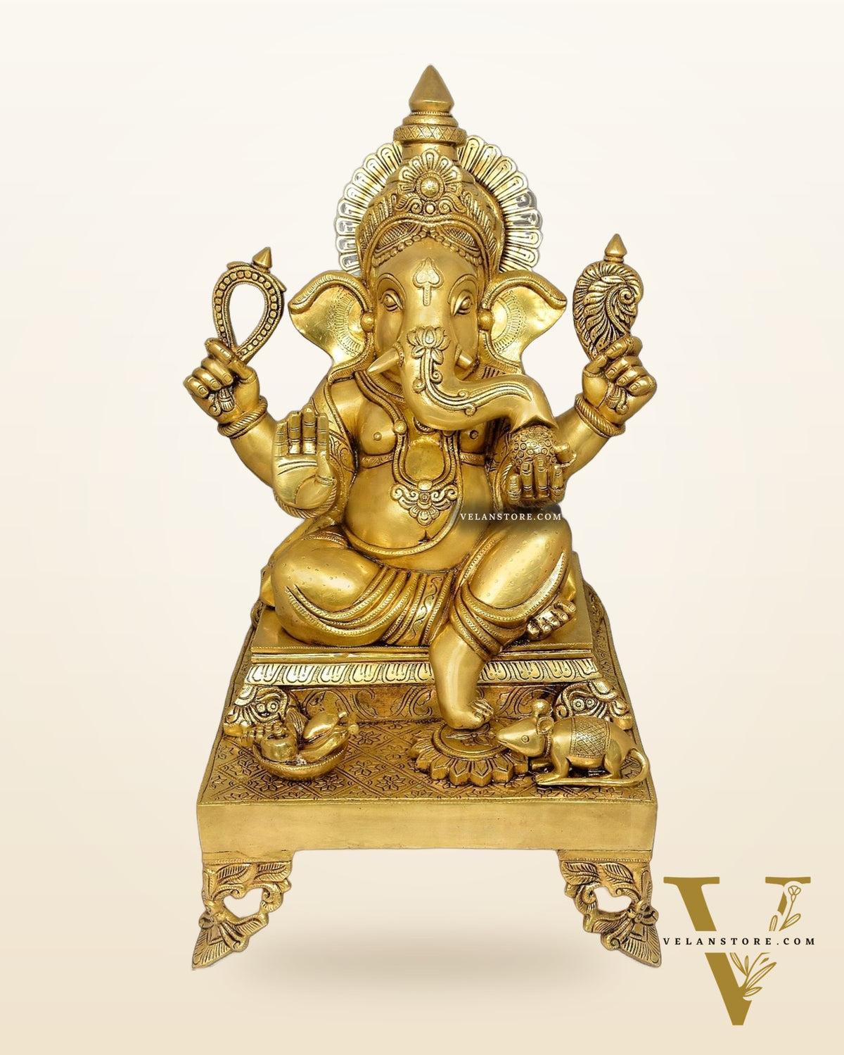 Brass Superfine Large Lord Ganesha Statue - 26"