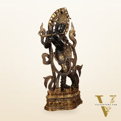 Brass Superfine Large Lord Krishna Statue - 35 inch