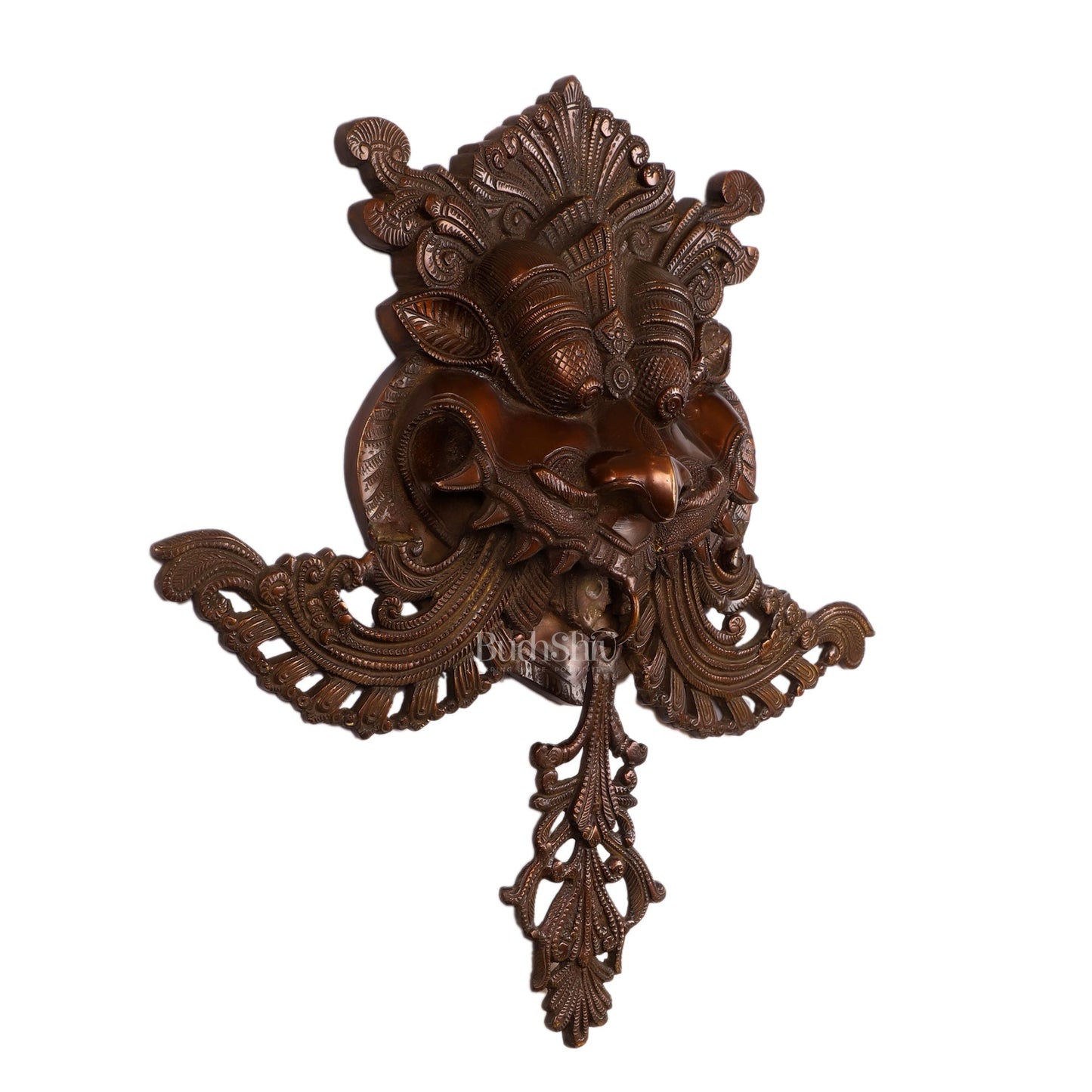 Brass Superfine Large Yali wall hanging  Dragon face Nazarbattu 18"