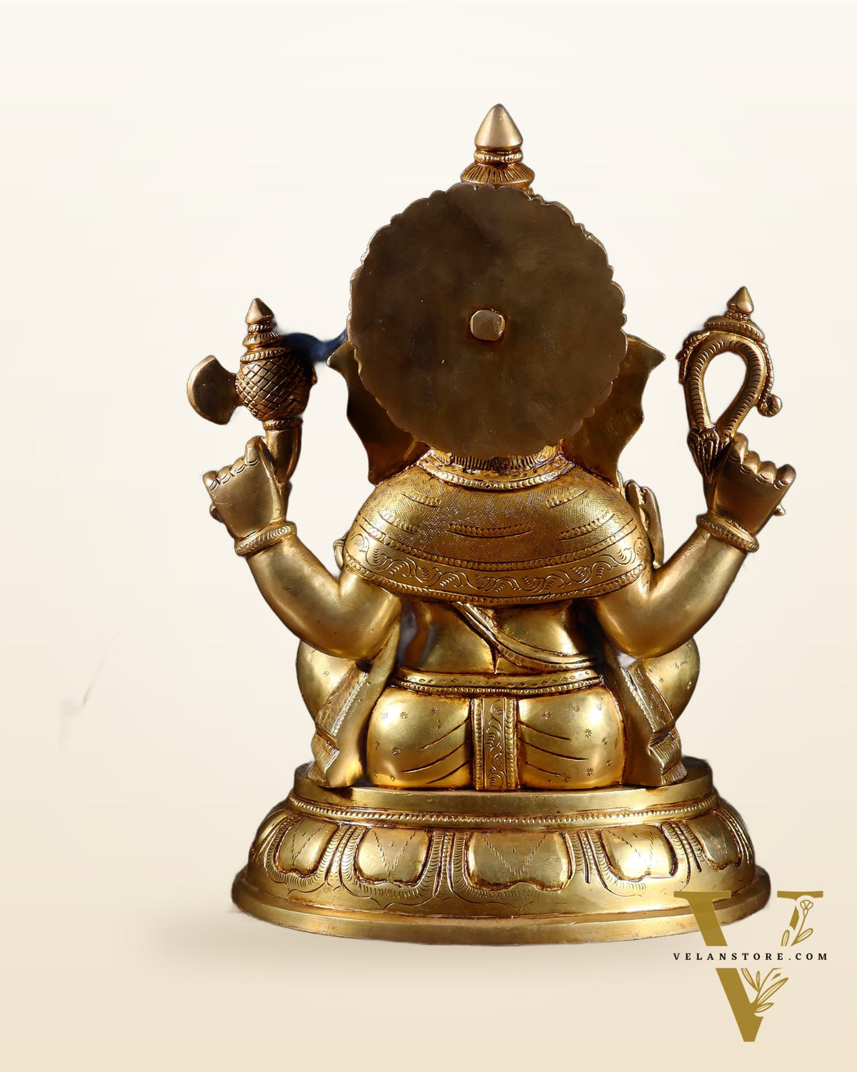Brass Superfine Lord Ganesha Handcrafted Idol 14"