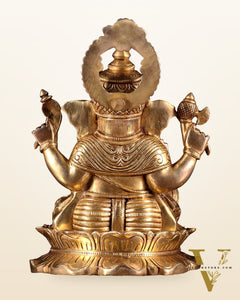 Brass Superfine Lord Ganesha Idol 10 inch