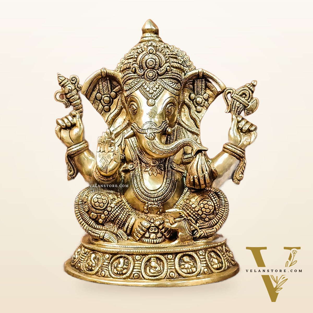 Brass Superfine Lord Ganesha Idol 15 inch
