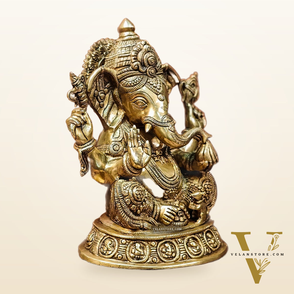 Brass Superfine Lord Ganesha Idol 15 inch