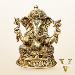 Brass Superfine Lord Ganesha Idol 15 inch