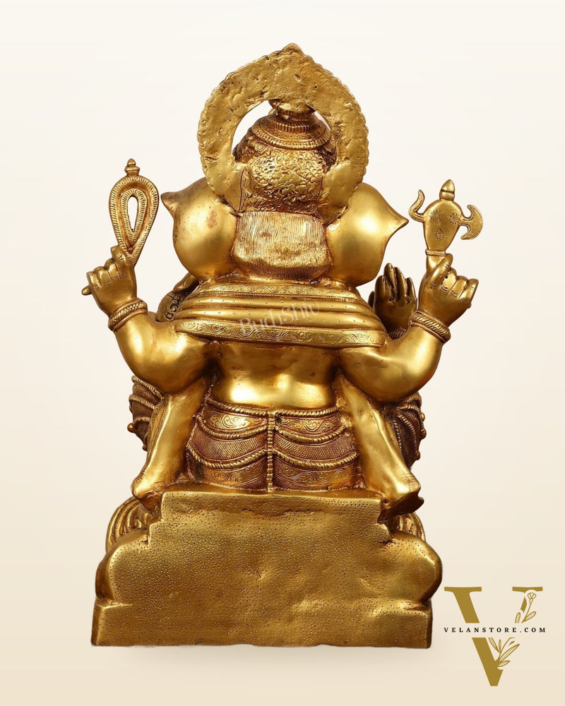 Brass Superfine Lord Ganesha Idol - 22 Inch