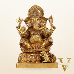 Brass Superfine Lord Ganesha Idol - 22 Inch