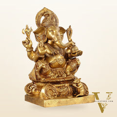 Brass Superfine Lord Ganesha Idol - 22 Inch