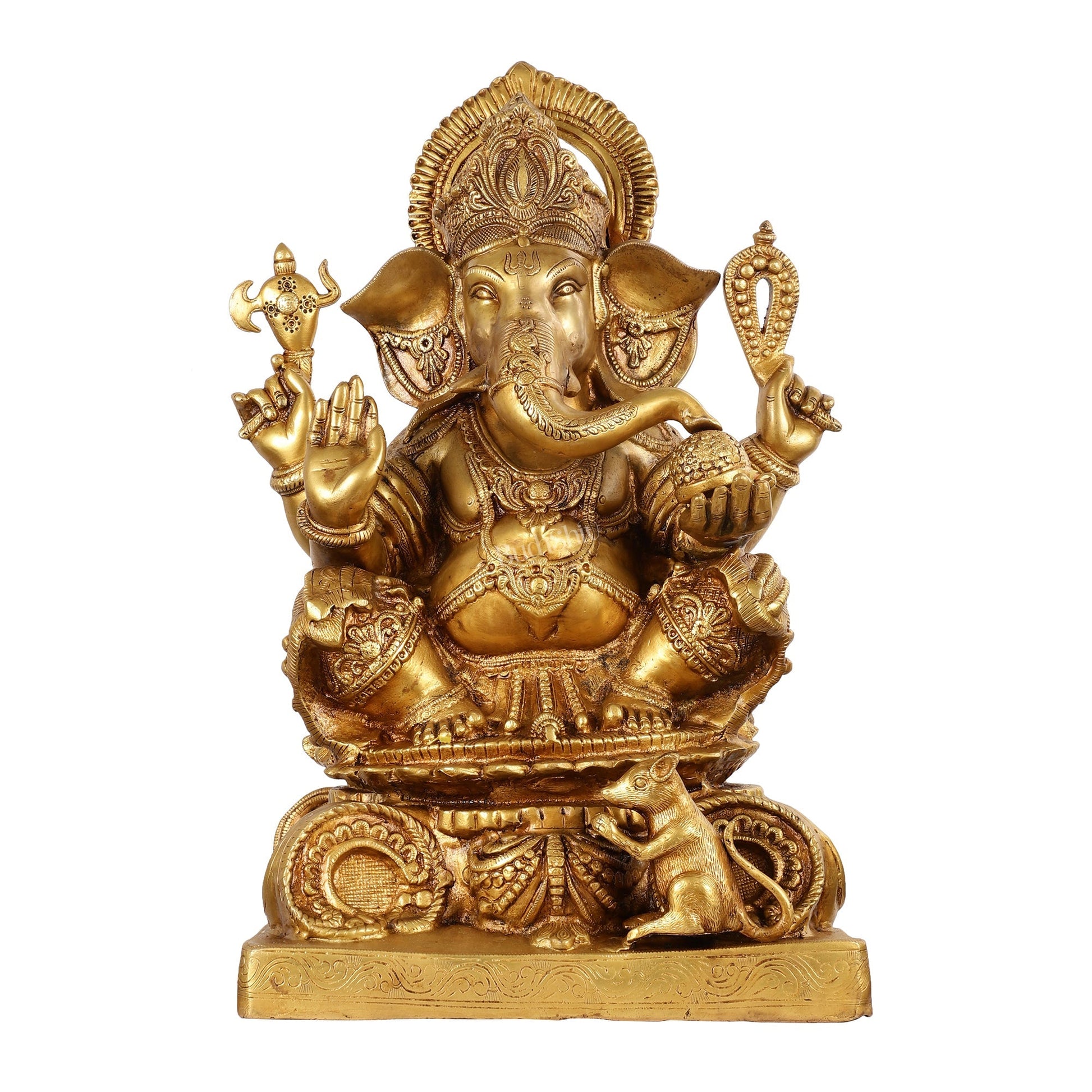 Brass Superfine Lord Ganesha Idol - 22 Inch