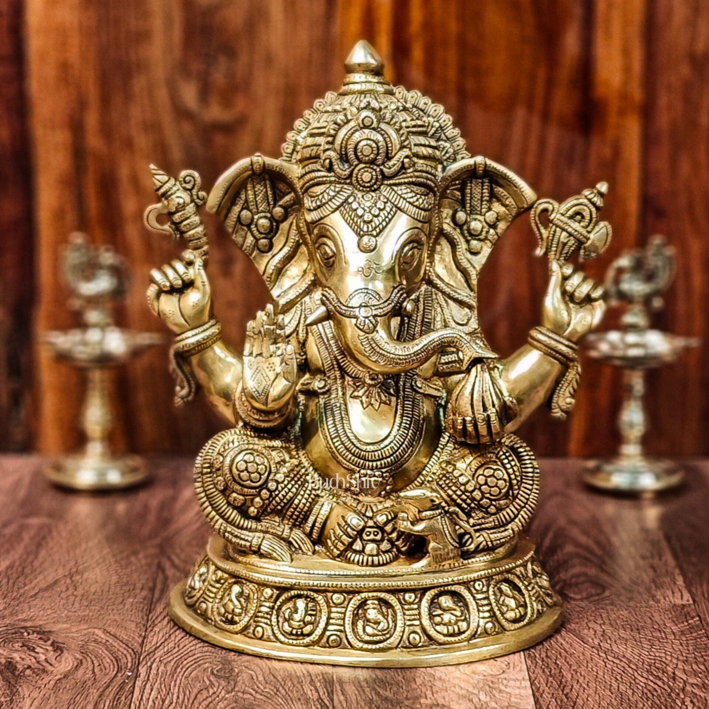 Brass Superfine Lord Ganesha Idol 15 inch