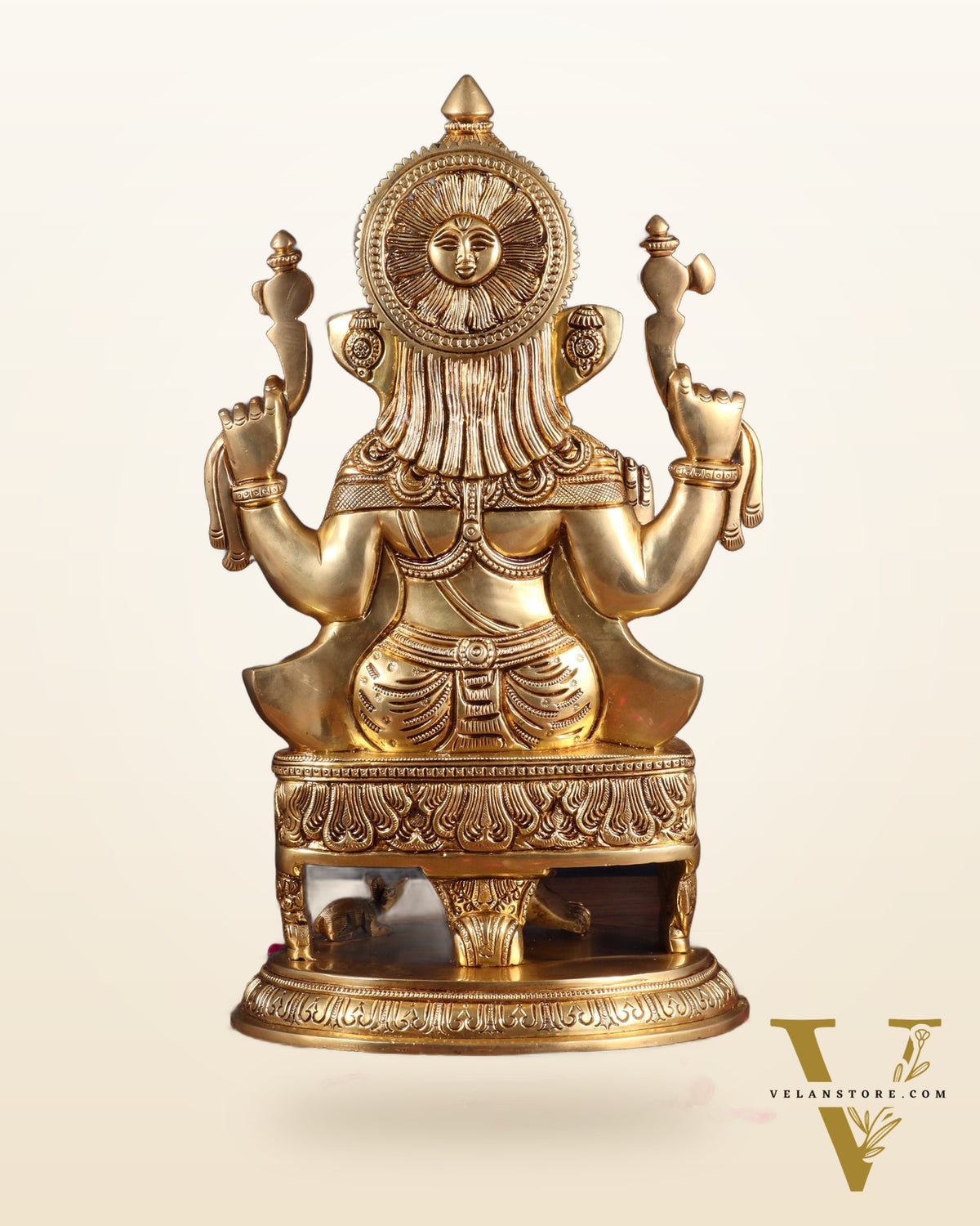 Brass Superfine Lord Ganesha Statue - 15.5"