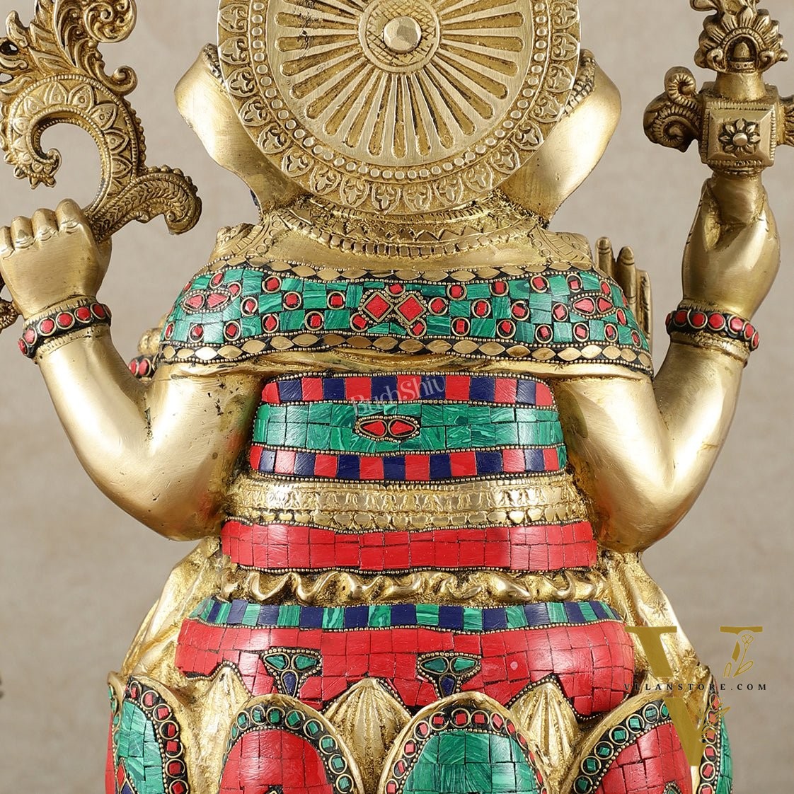 Brass Superfine Lord Ganesha Statue - 16 Inch stonework