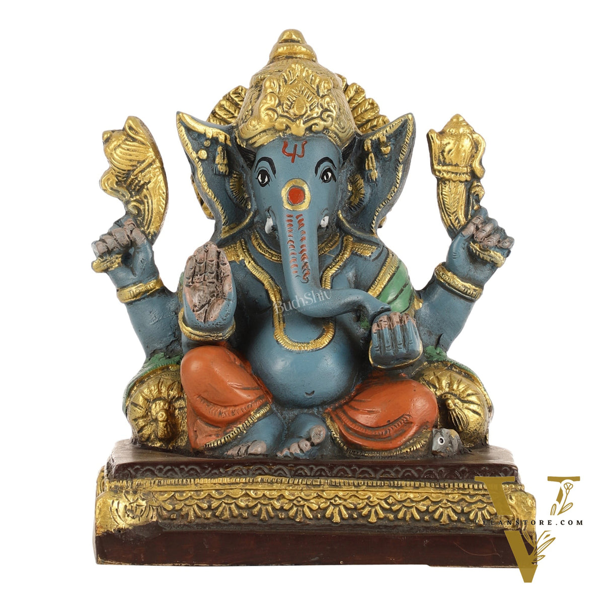 Brass Superfine Lord Ganesha Statue - 7 Inch