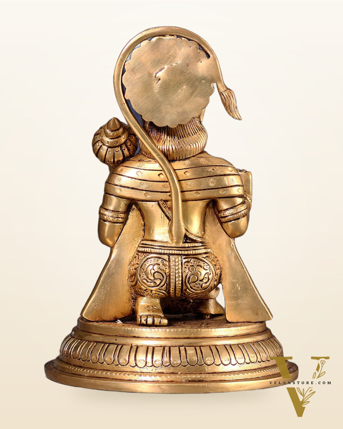 Brass Superfine Lord Hanuman Idol - 7"