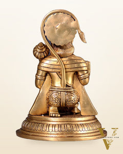 Brass Superfine Lord Hanuman Idol - 7"