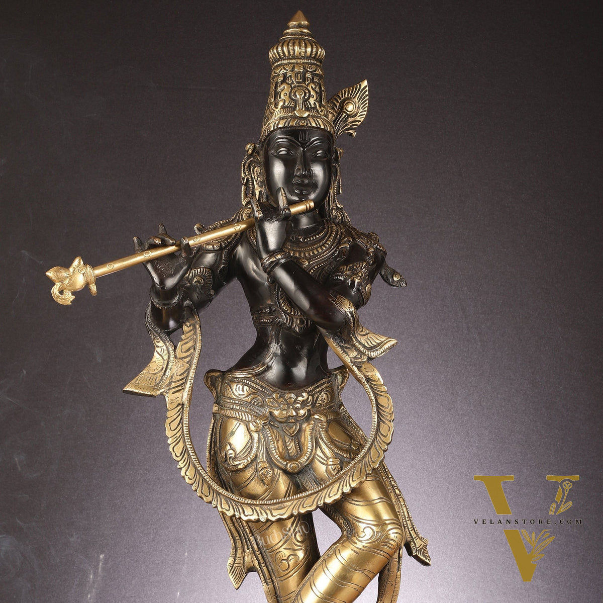 Brass Superfine Lord Krishna Statue - 28"