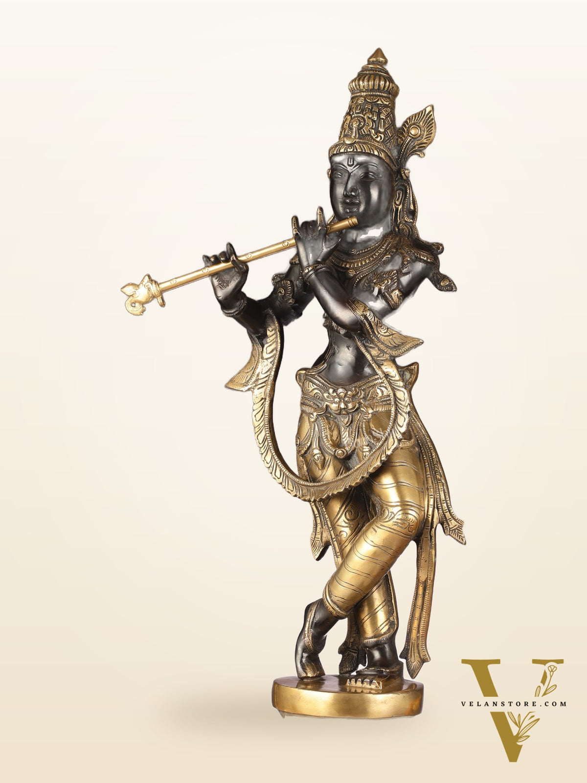 Brass Superfine Lord Krishna Statue - 28"