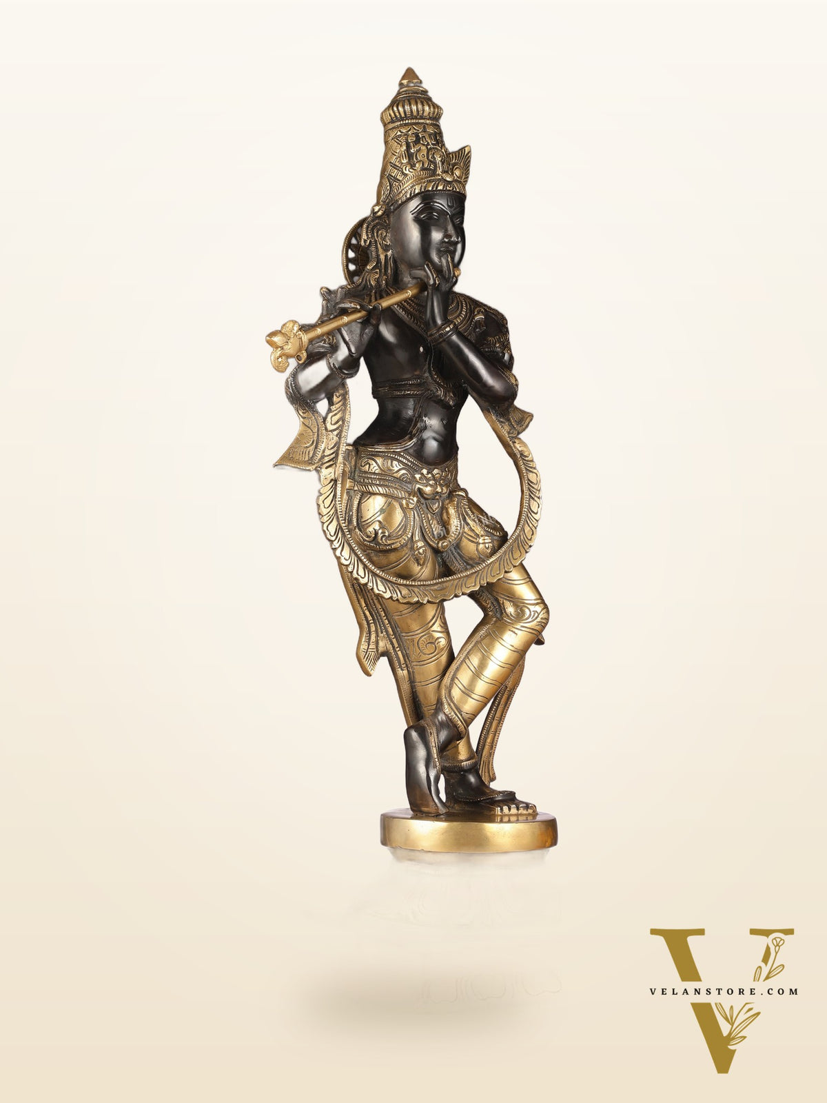 Brass Superfine Lord Krishna Statue - 28"