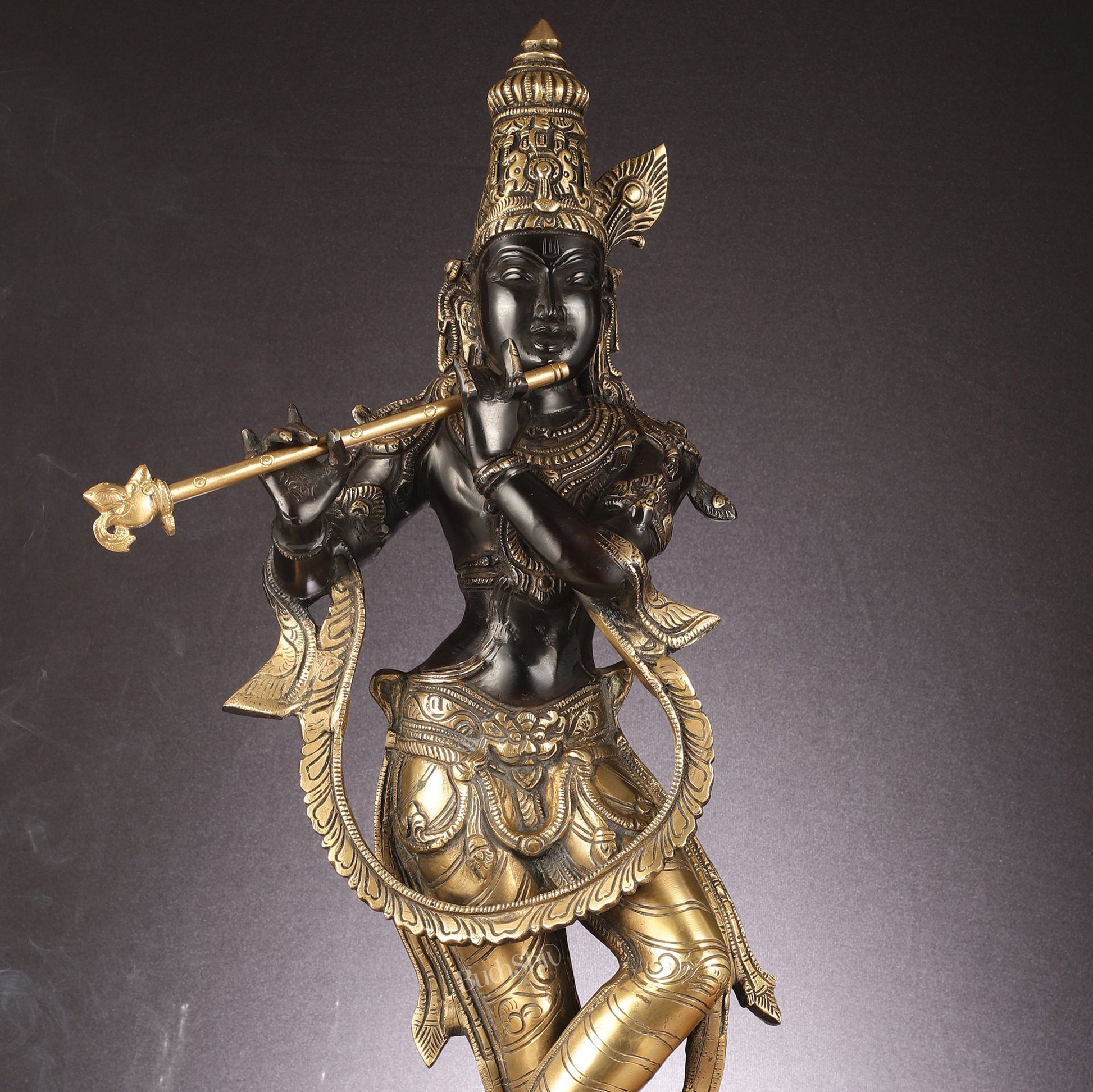 Brass Superfine Lord Krishna Statue - 28"