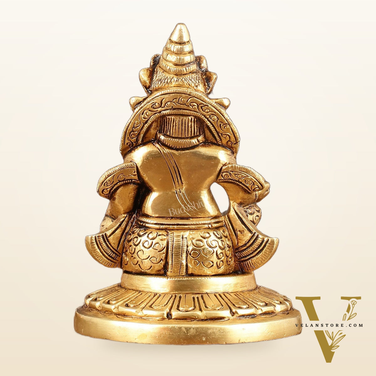 Brass Superfine Lord Kubera Idol - 4.5" Height
