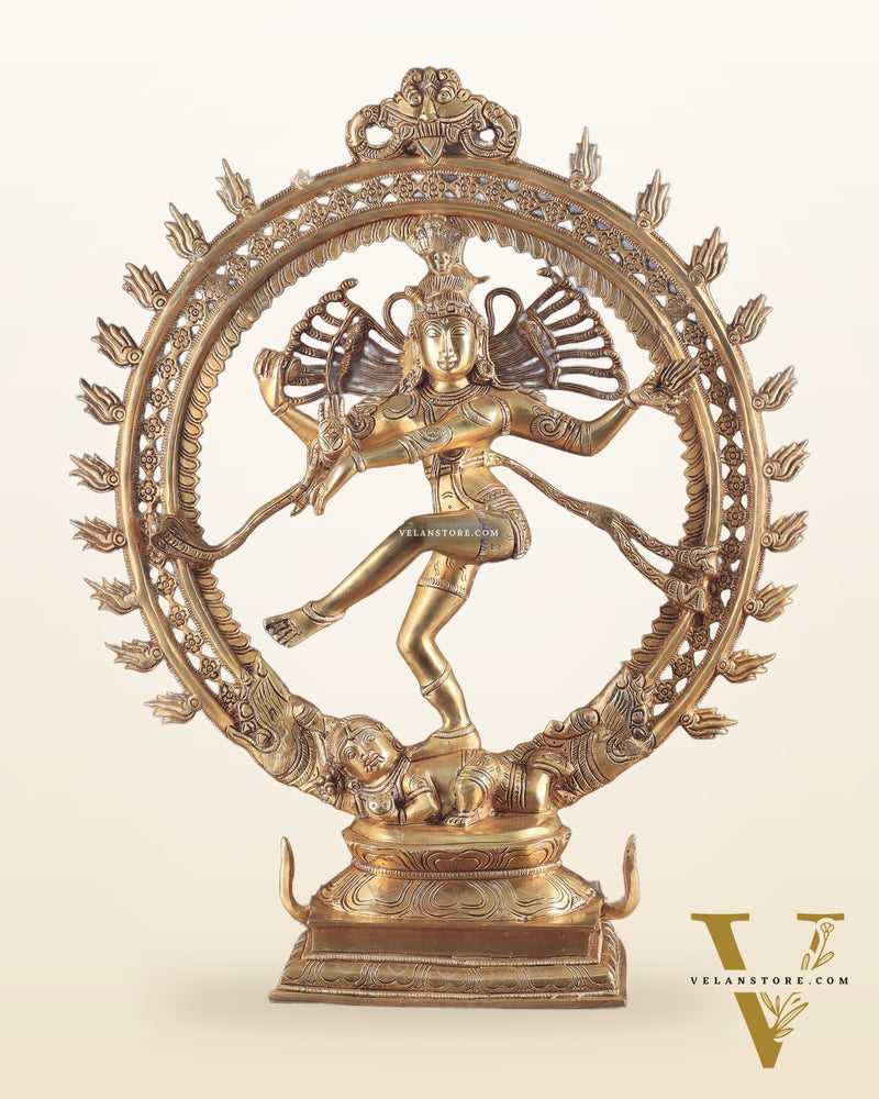 Brass Superfine Lord Nataraja Finely Crafted Statue 24.5"