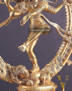 Brass Superfine Lord Nataraja Finely Crafted Statue 24.5"