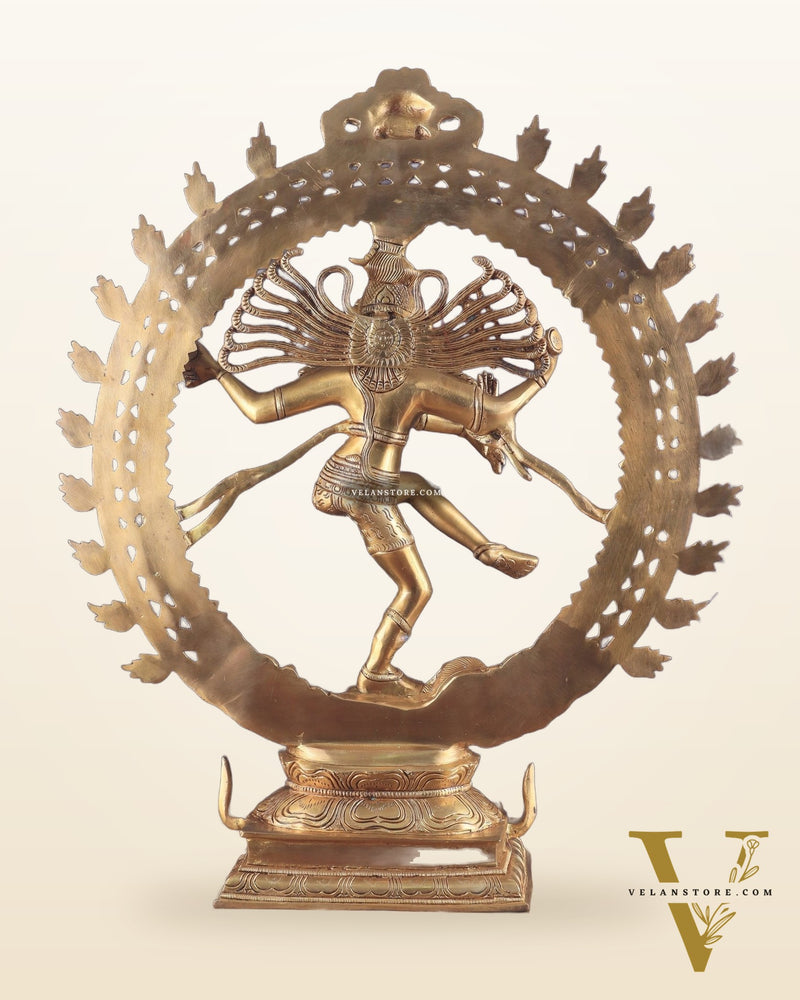 Brass Superfine Lord Nataraja Finely Crafted Statue 24.5"