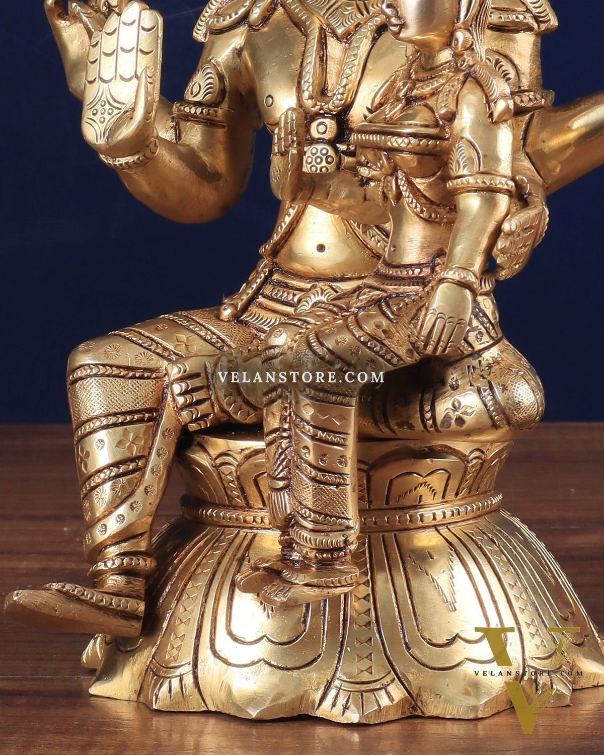 Brass Superfine Lord Shiva and Parvati Seated Statue 10"