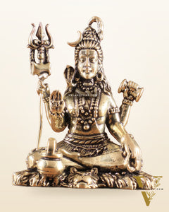 Brass superfine Lord Shiva idol 2 inch