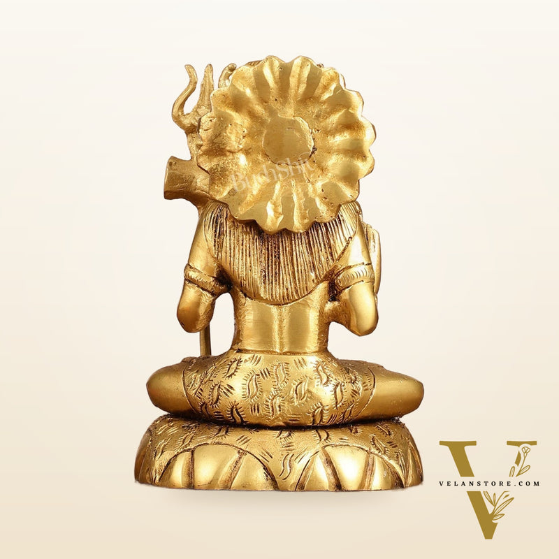 Brass Superfine Lord Shiva Idol - 6 Inch