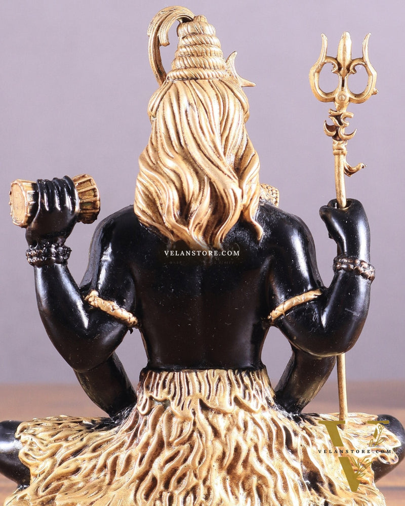 Brass Superfine Lord Shiva in Meditation (Dhyaan Mudra) Statue 6"