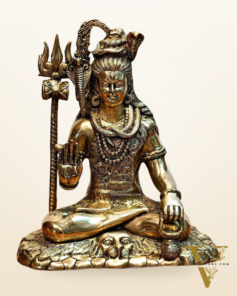 Brass Superfine Lord Shiva statue 15 inch