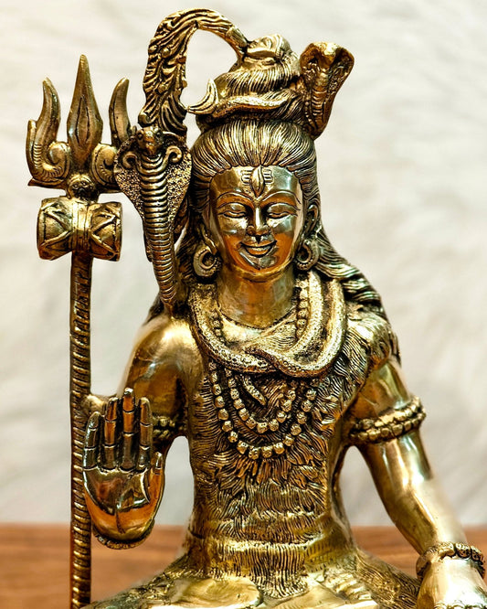 Brass Superfine Lord Shiva statue 15 inch