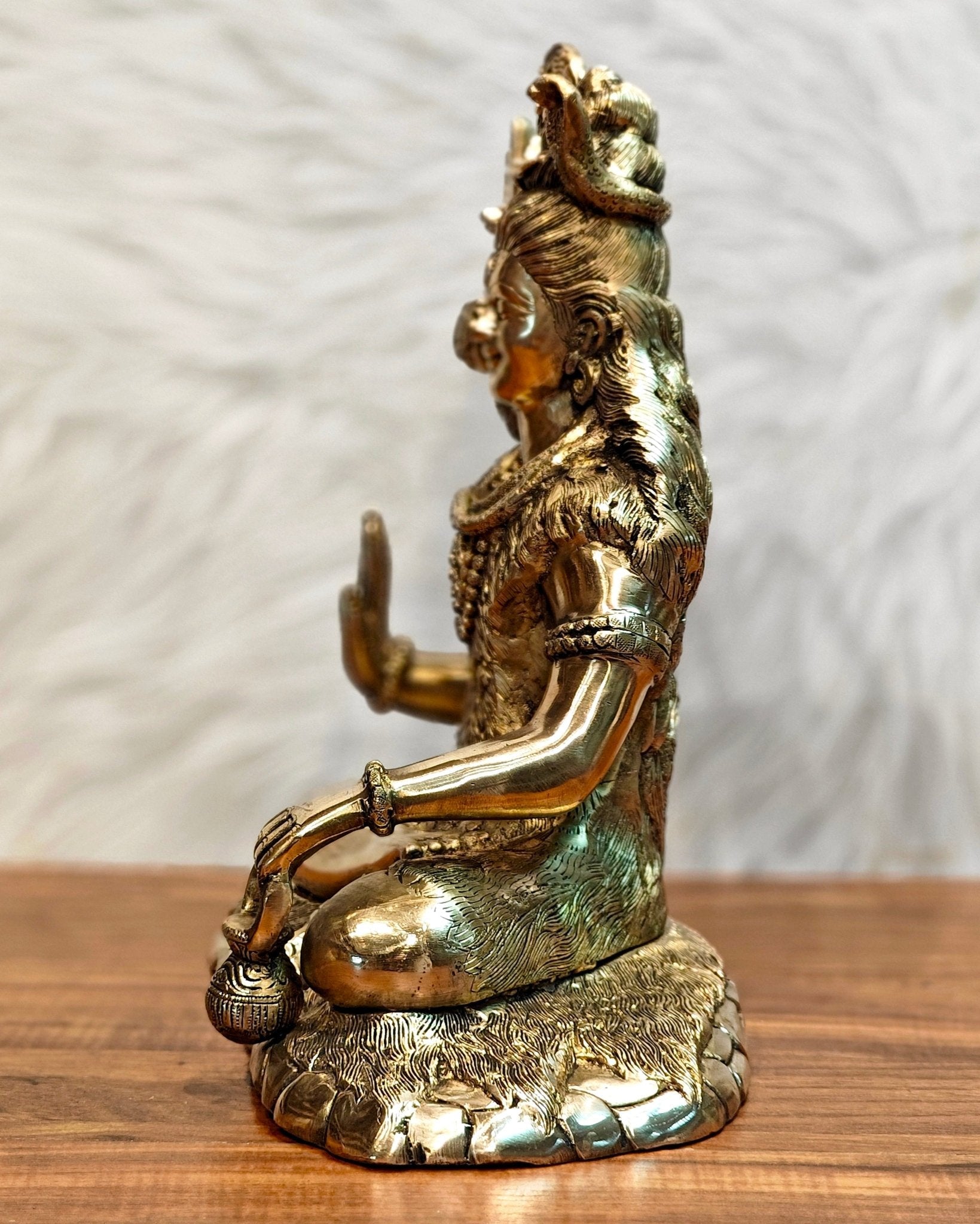 Brass Superfine Lord Shiva statue 15 inch