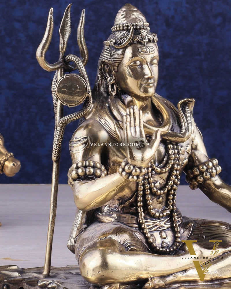 Brass Superfine Lord Shiva Statue 6.5"