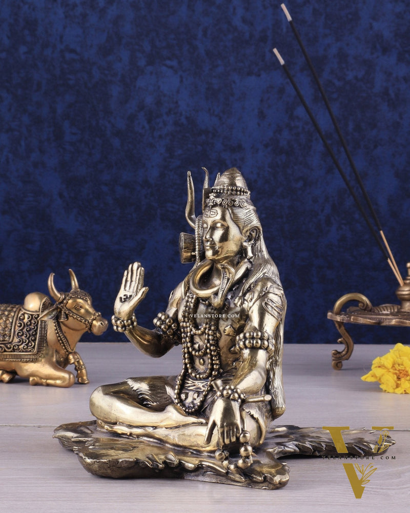 Brass Superfine Lord Shiva Statue 6.5"