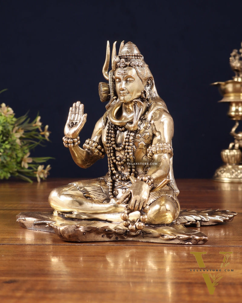 Brass Superfine Lord Shiva Statue 6.5"