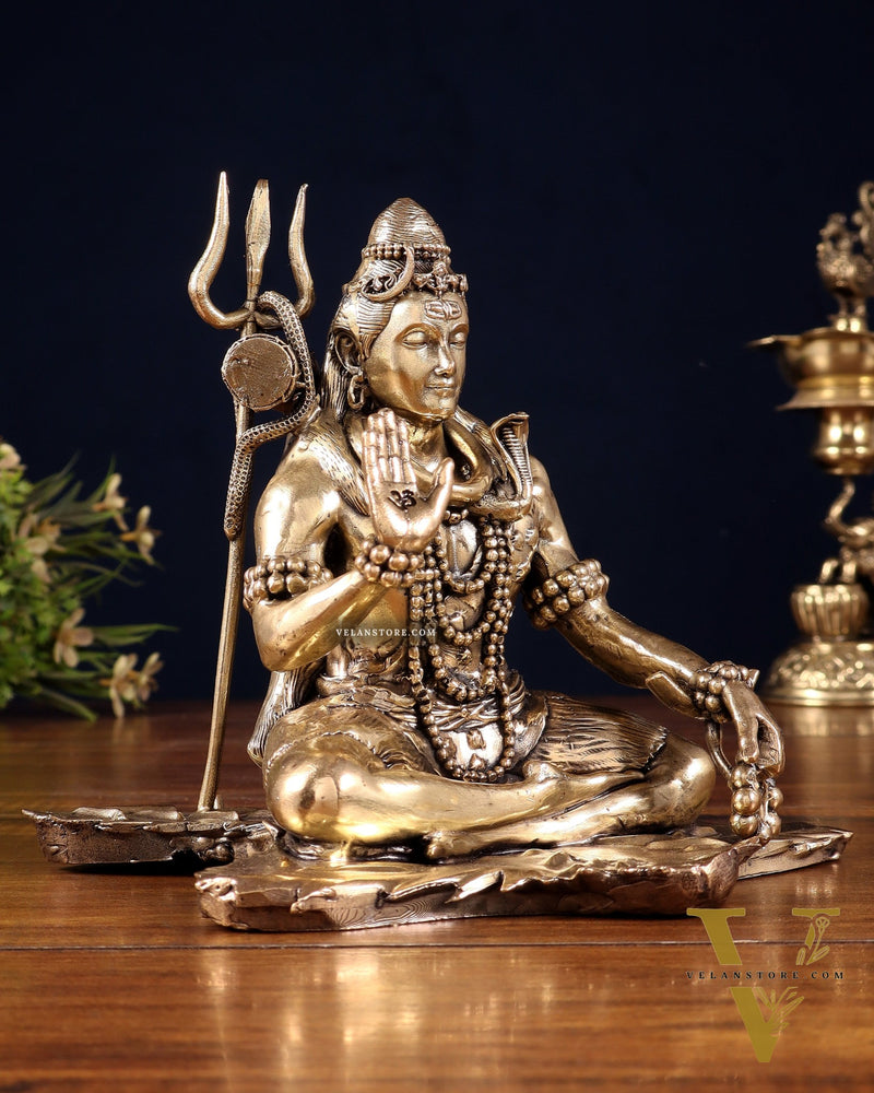 Brass Superfine Lord Shiva Statue 6.5"