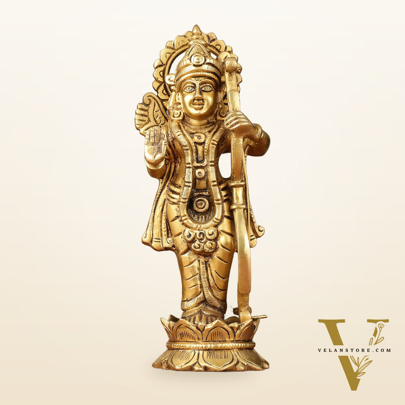 Brass superfine Lord Shri Ram Idol 8 inch