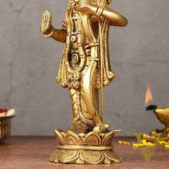 Brass superfine Lord Shri Ram Idol 8 inch