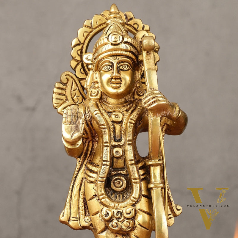 Brass superfine Lord Shri Ram Idol 8 inch