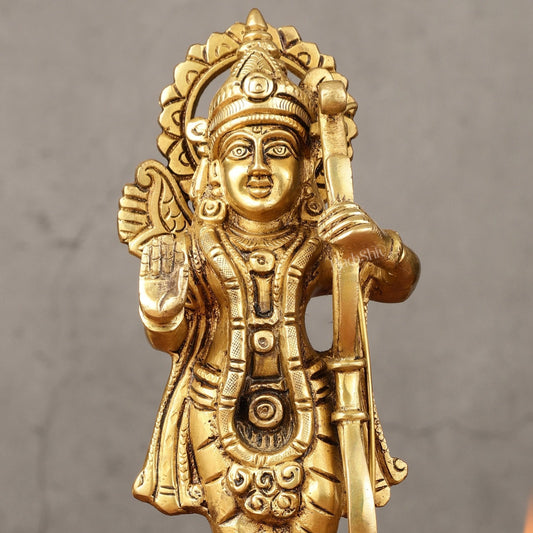 Brass superfine Lord Shri Ram Idol 8 inch