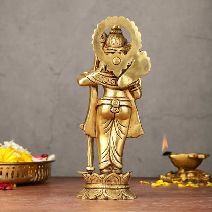 Brass superfine Lord Shri Ram Idol 8 inch