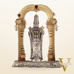 Brass Superfine Lord Tirupati Balaji Intricate Lightweight Statue 9.5"