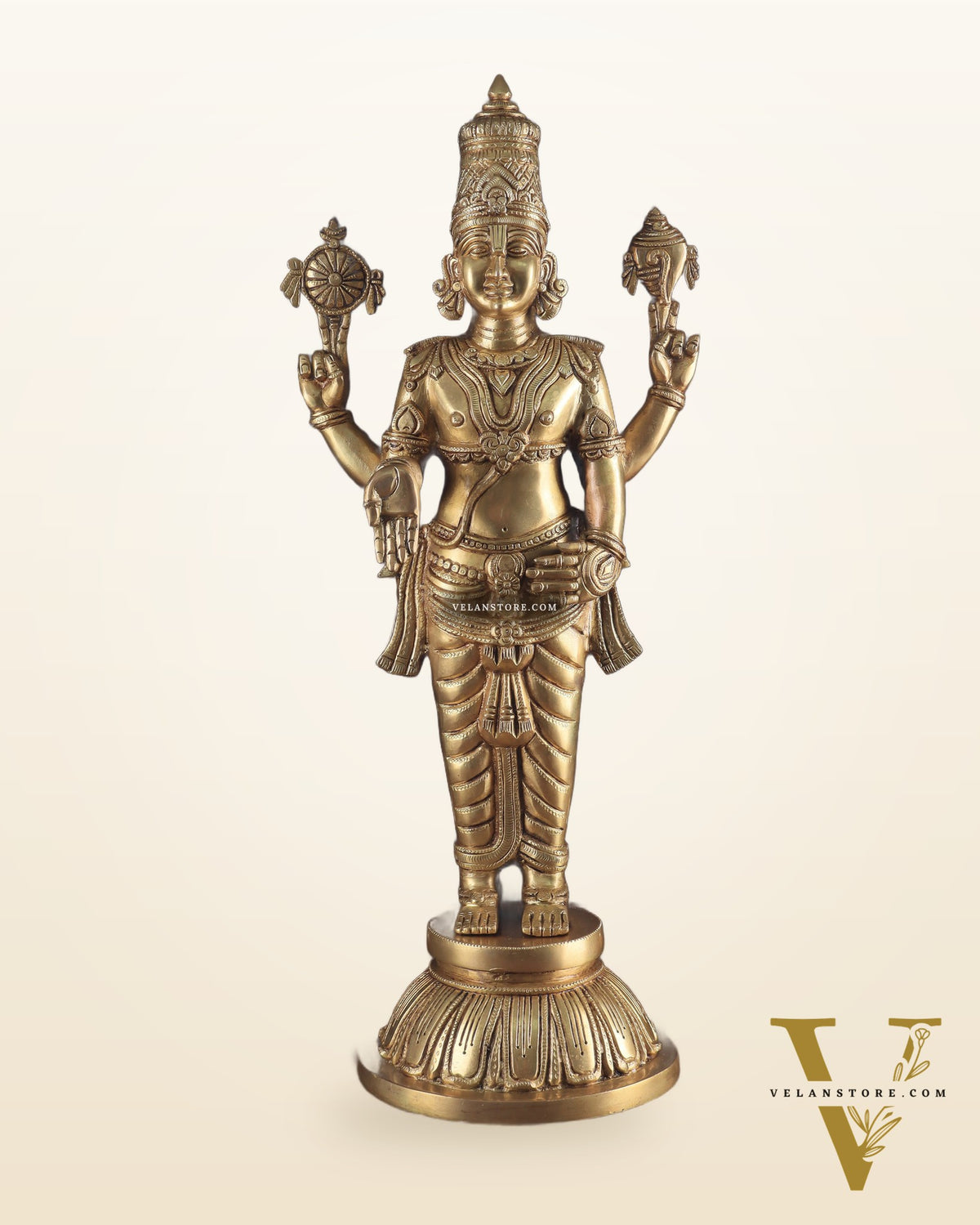Brass Superfine Lord Venkateshwara Swamy Idol | 23 Inch (58.4 cm) | Divine Blessings