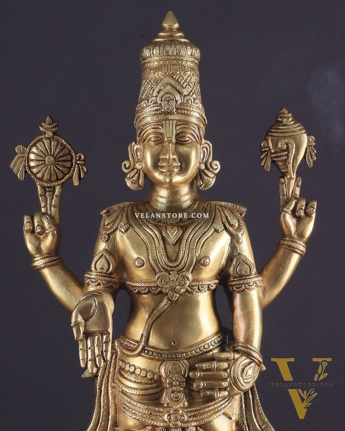 Brass Superfine Lord Venkateshwara Swamy Idol | 23 Inch (58.4 cm) | Divine Blessings