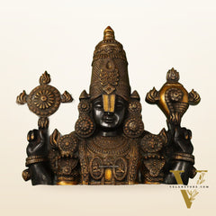Brass Superfine Lord Venkateshwara Swamy Tirupati Balaji Face Bust Wall Hanging