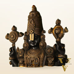 Brass Superfine Lord Venkateshwara Swamy Tirupati Balaji Face Bust Wall Hanging
