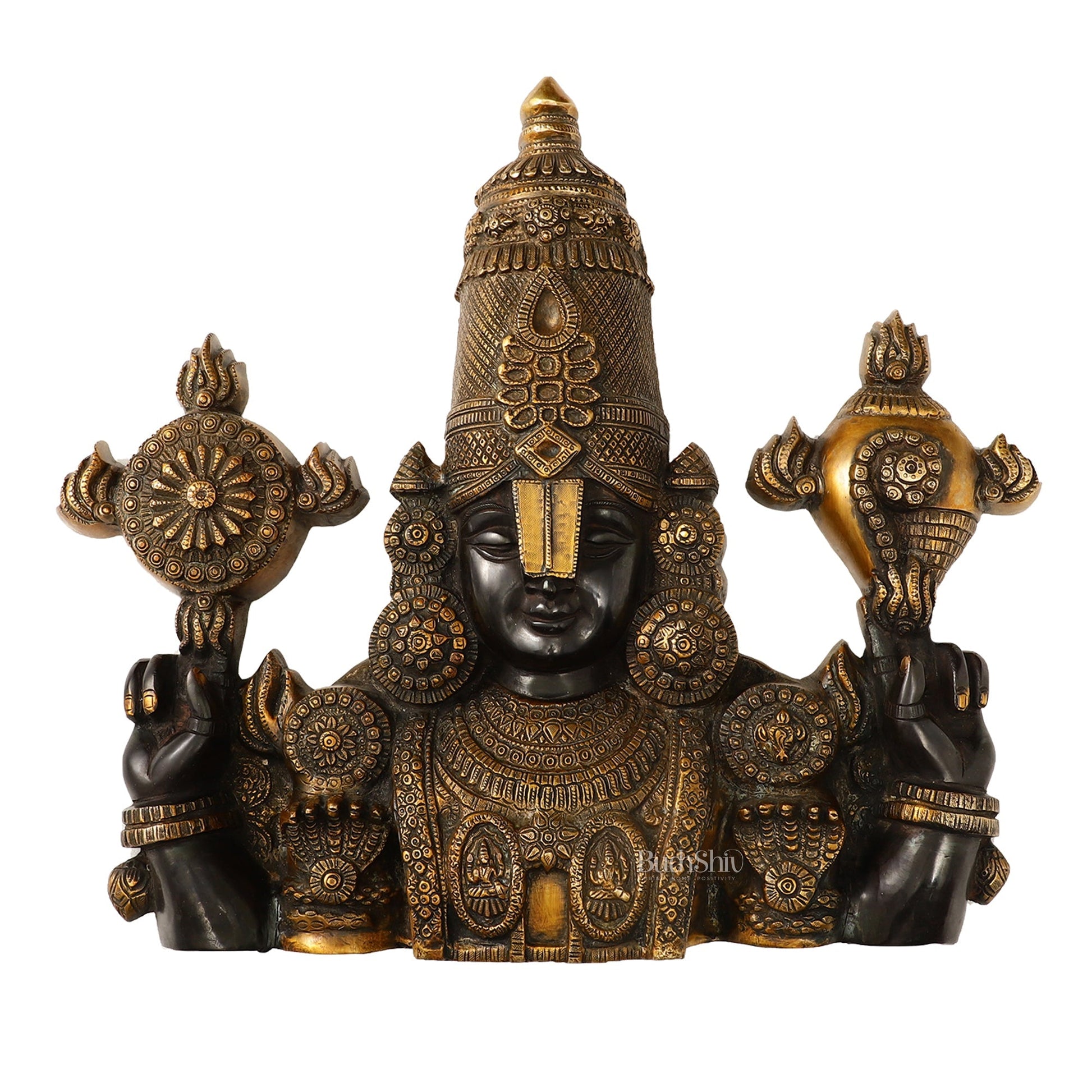Brass Superfine Lord Venkateshwara Swamy Tirupati Balaji Face Bust Wall Hanging