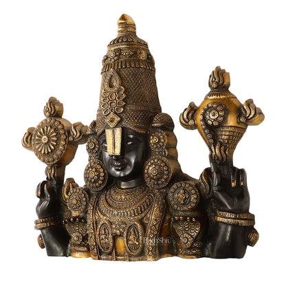 Brass Superfine Lord Venkateshwara Swamy Tirupati Balaji Face Bust Wall Hanging