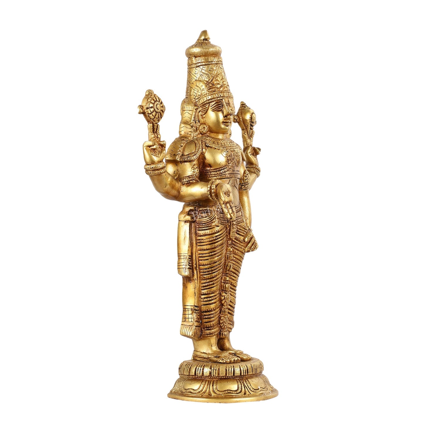 Brass Superfine Lord Venkateshwara Swamy tirupati balaji Statue 18"